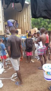 Books arriving in Sierra Leone