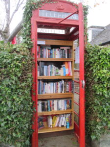 Mini Library in phone box